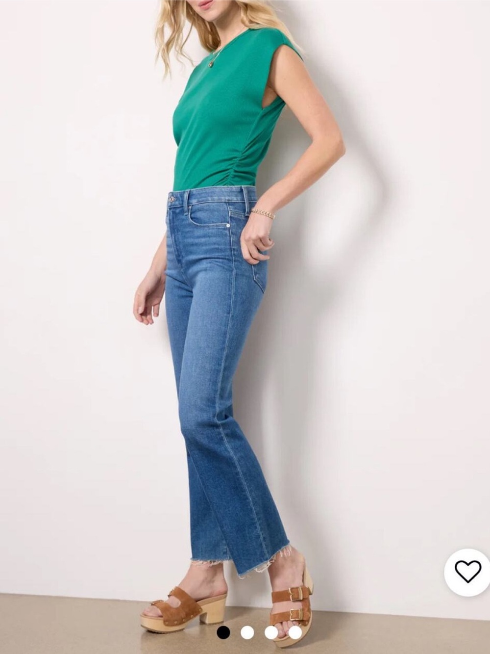 PAIGE Claudine High Rise Flare Jeans Mid Wash Size 27